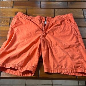 Columbia Men's Bright Orange Flat Front Shorts